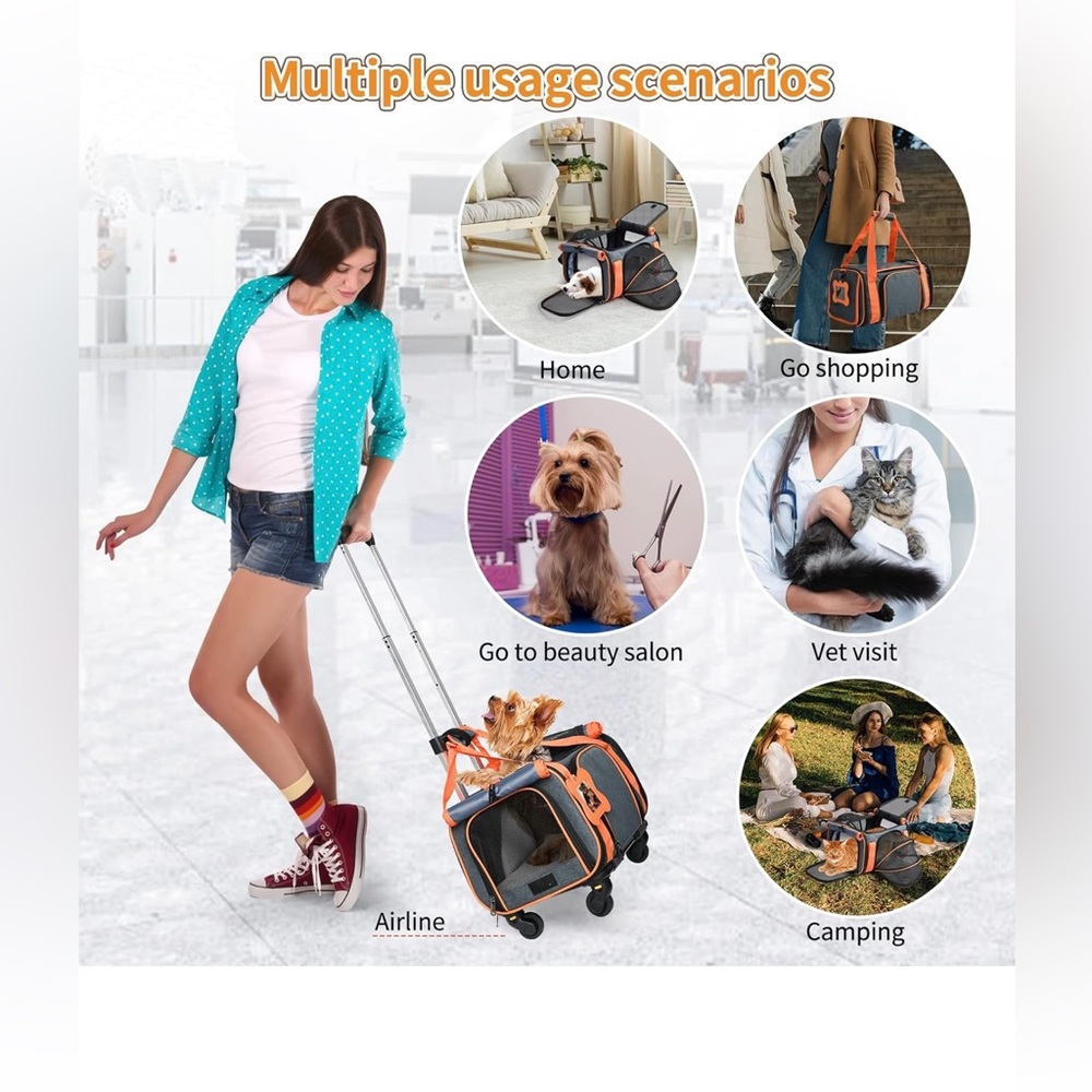 Rolling Pet Crate
